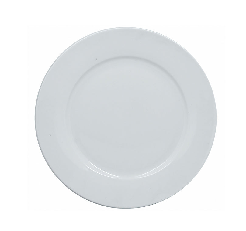 PLAT ROND PLAT 30 CM PORCELAINE WHITE – Assiette – HygiRéa