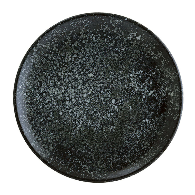 ASSIETTE PLATE GOURMET COSMOS BLACK 27CM EN PORCELAINE – Assiette – HygiRéa