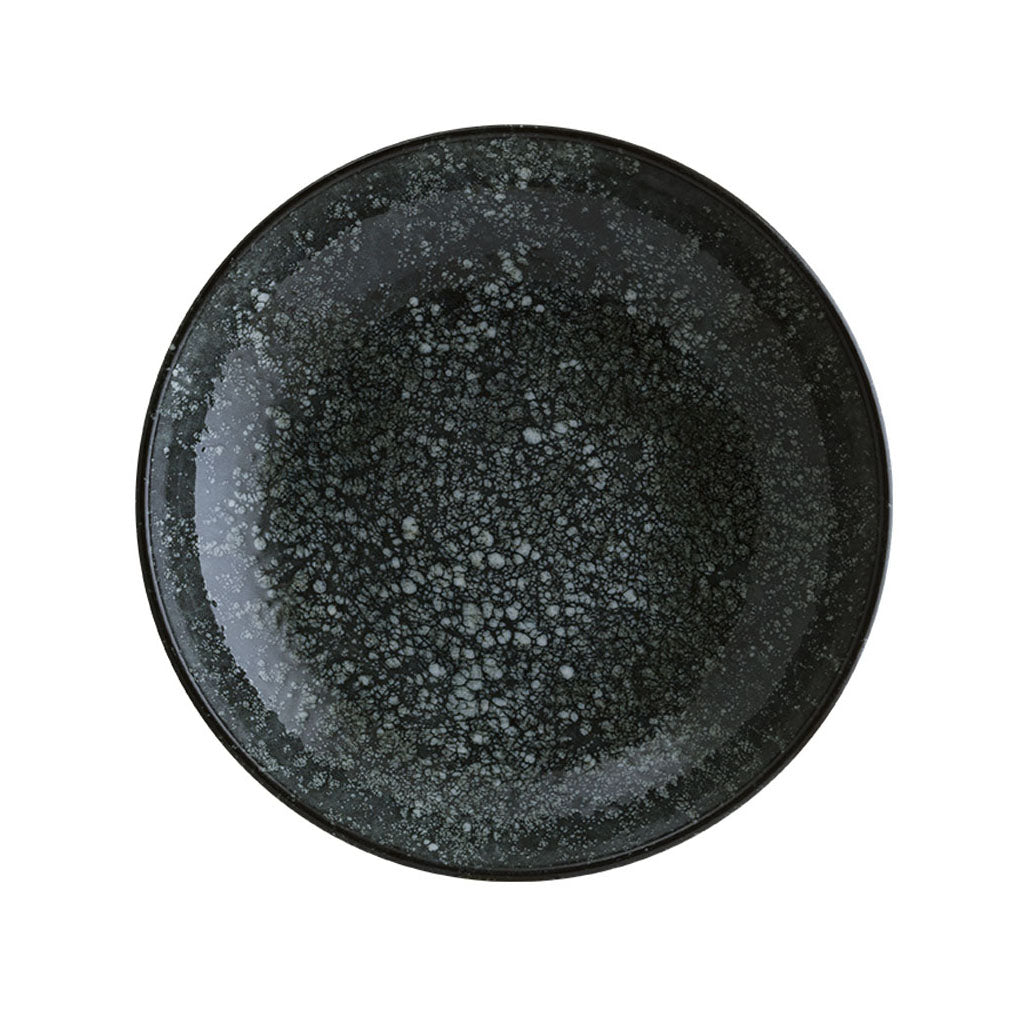 ASSIETTE CREUSE BLOOM COSMOS BLACK 23CM EN PORCELAINE – Assiette – HygiRéa