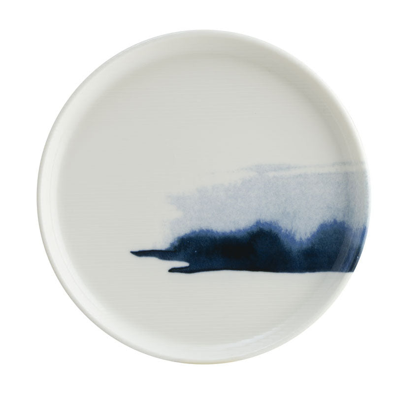 ASSIETTE PLATE BLUE WAVE HYGGE 22CM EN PORCELAINE – Assiette – HygiRéa