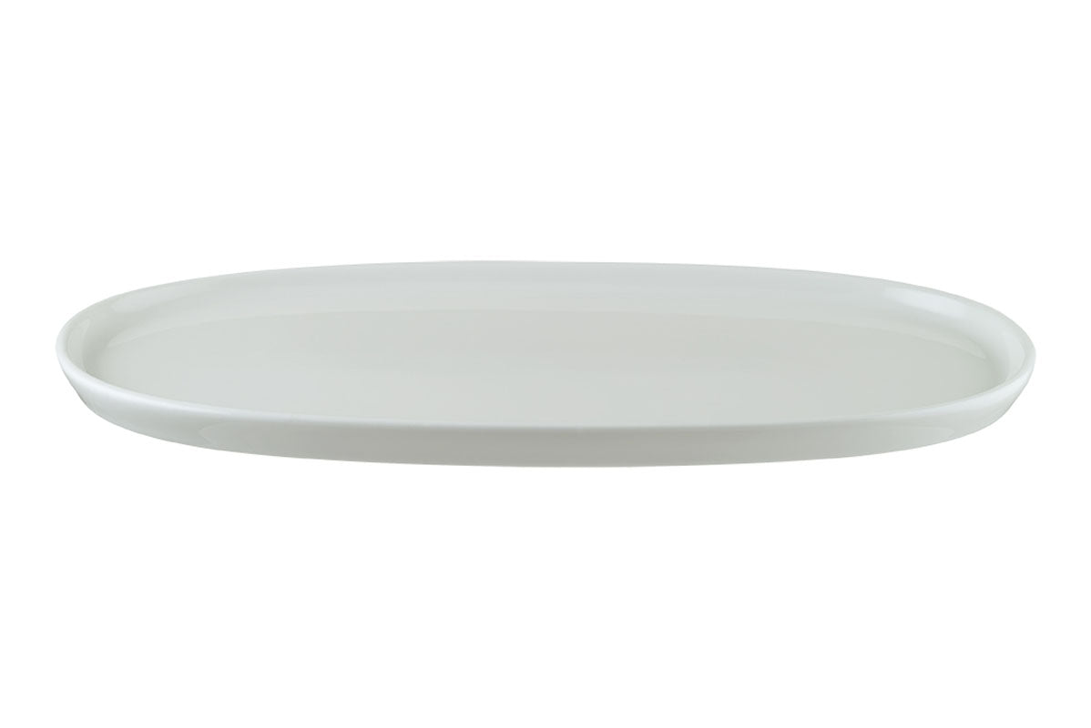 ASSIETTE OVALE BLANCHE HYGGE 30CM PORCELAINE – Assiette – HygiRéa