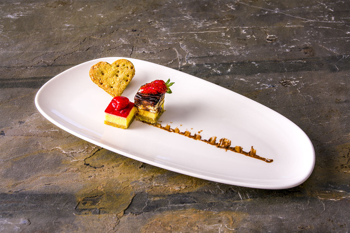 ASSIETTE RECTANGULAIRE VAGO 36CM PORCELAINE – Assiette – HygiRéa