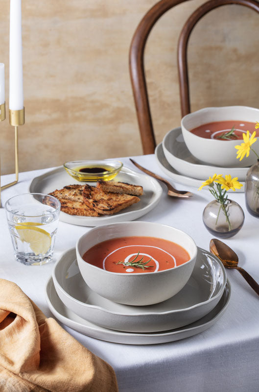 ASSIETTE CREUSE CRAFT 23CM PORCELAINE – Assiette – HygiRéa