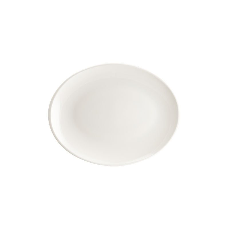 ASSIETTE OVALE MOOVE BLANC 31CM PORCELAINE – Assiette – HygiRéa
