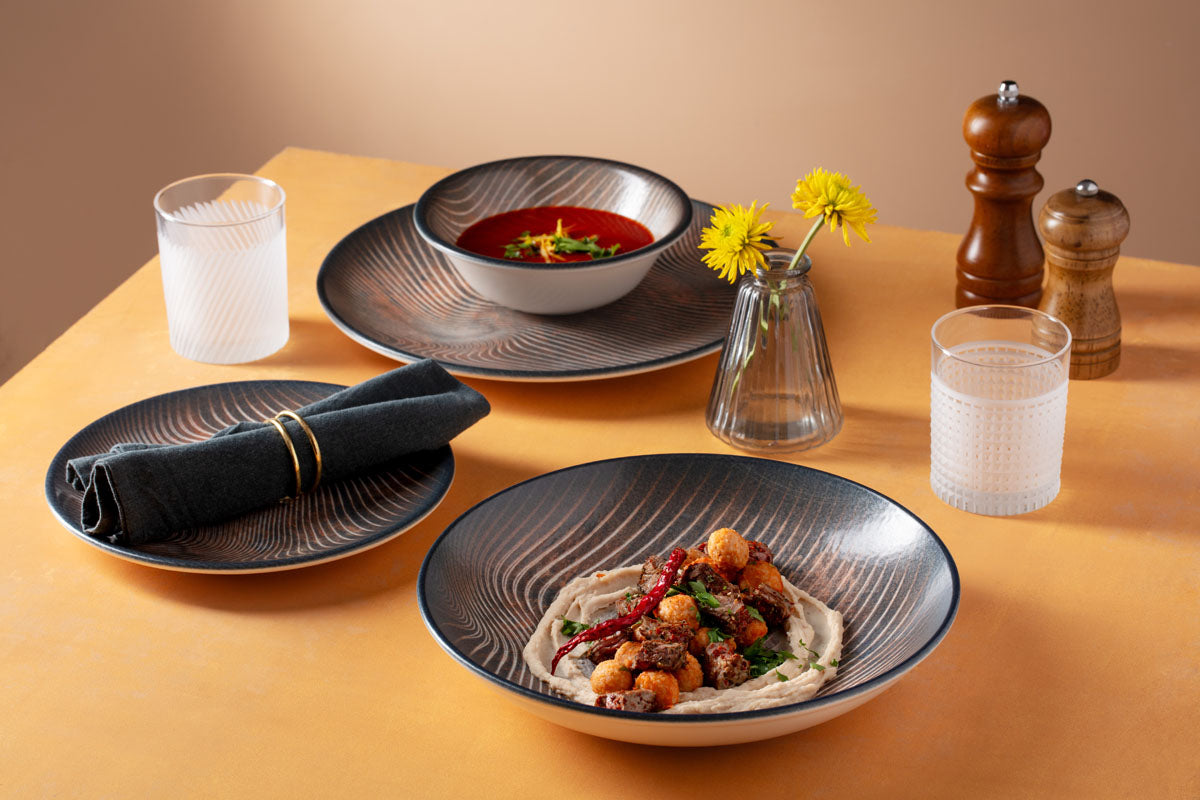 ASSIETTE PLATE CHARVET GOURMET 21CM EN PORCELAINE – Assiette – HygiRéa