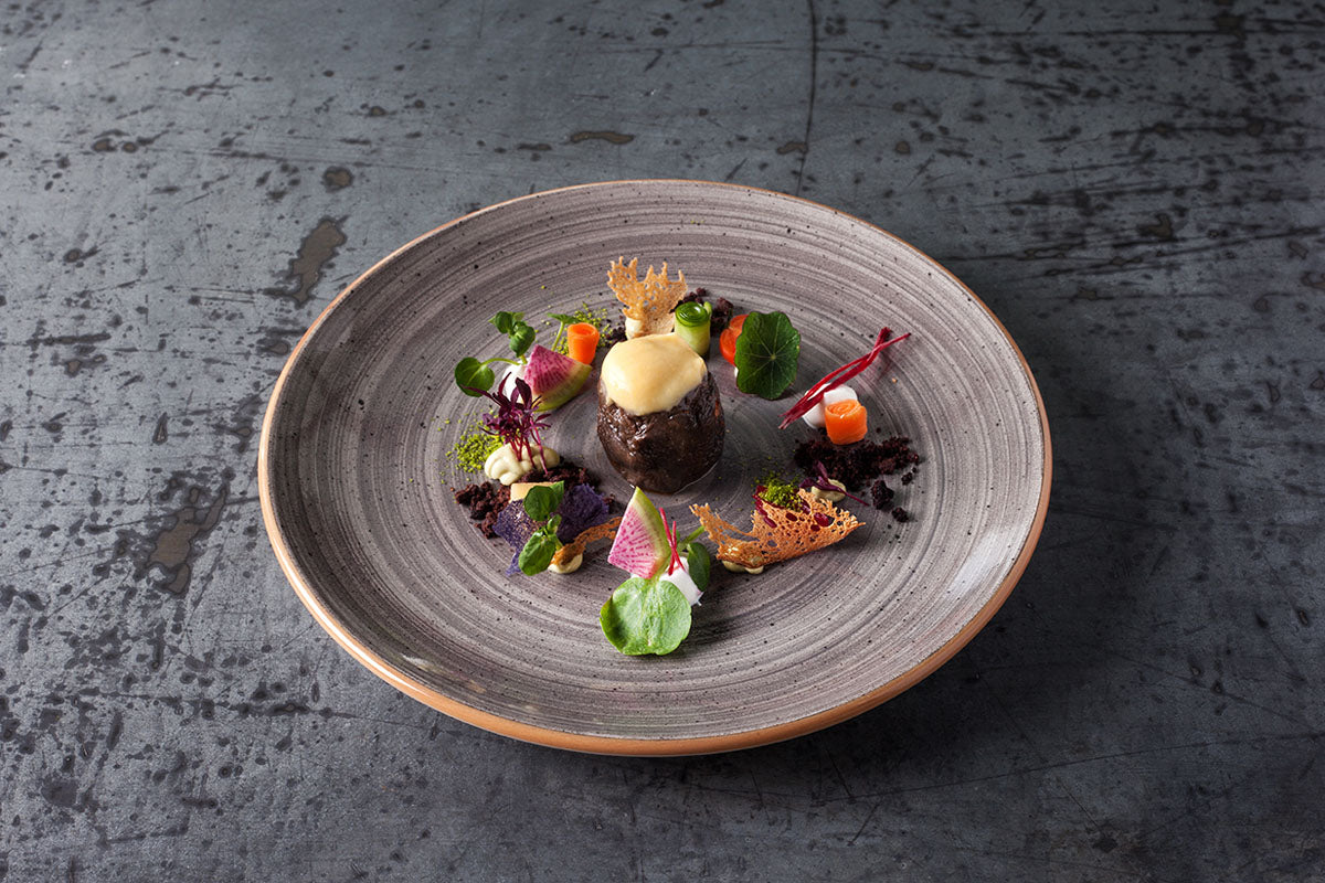 ASSIETTE PLATE SPACE GOURMET 23CM PORCELAINE – Assiette – HygiRéa