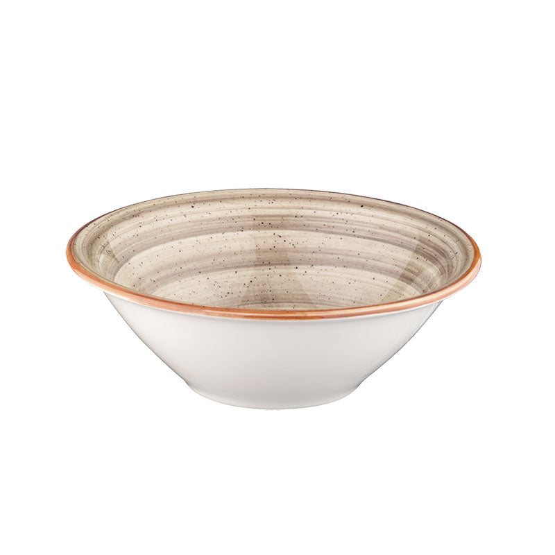 BOL TERRAIN GOURMET 16CM EN PORCELAIN 40CL – Petit déjeuner – HygiRéa