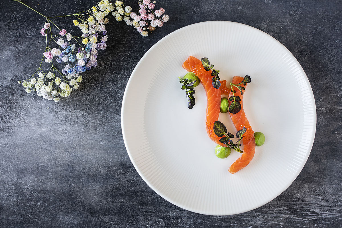 ASSIETTE PLATE 27CM GOURMET BLANCHE – Assiette – HygiRéa