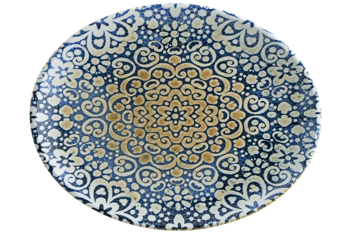 PLAT OVALE ALHAMBRA MOOVE 31X24CM PORCELAINE – Assiette – HygiRéa