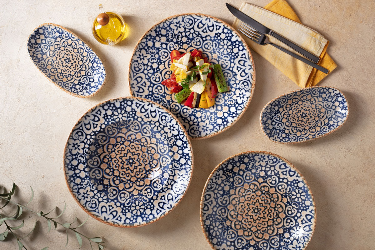 ASSIETTE RECTANGULAIRE MOOVE 34X16CM PORCELAINE – Assiette – HygiRéa