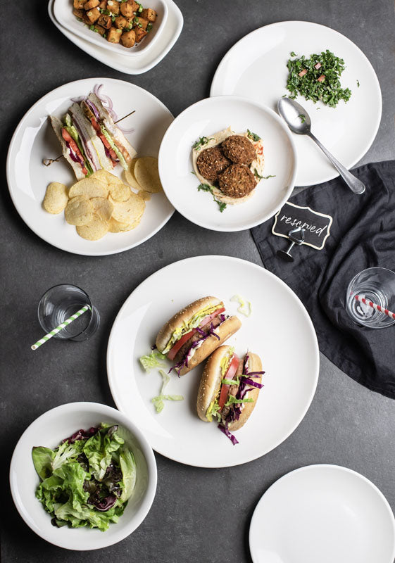 ASSIETTE OVALE GOURMET 29X17CM PORCELAINE – Assiette – HygiRéa