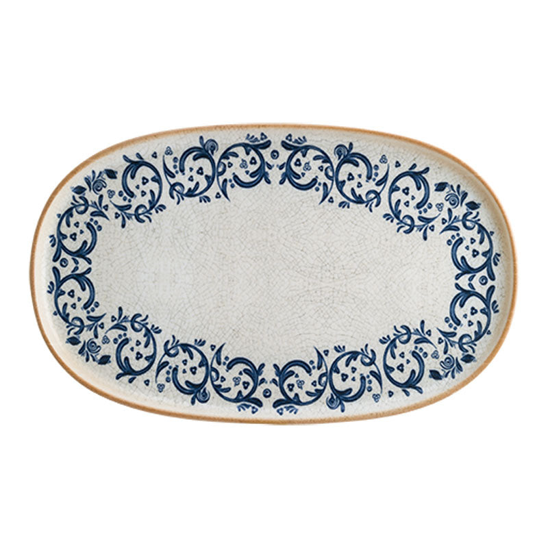 ASSIETTE OVALE VIENTO HYGGE 34CM PORCELAINE – Assiette – HygiRéa