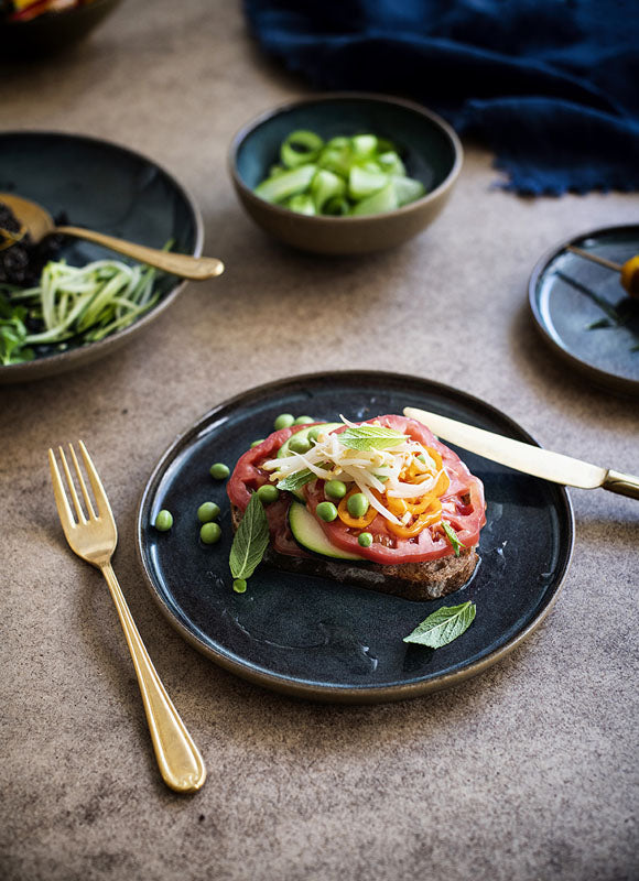 ASSIETTE PLATE SPHERE OCEAN 28CM PORCELAINE – Assiette – HygiRéa