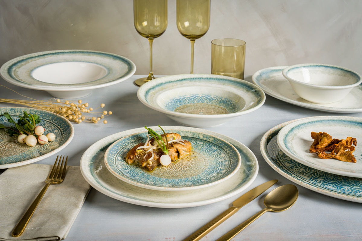 ASSIETTE PLATE RIVUS GOURMET 27CM PORCELAINE – Assiette – HygiRéa