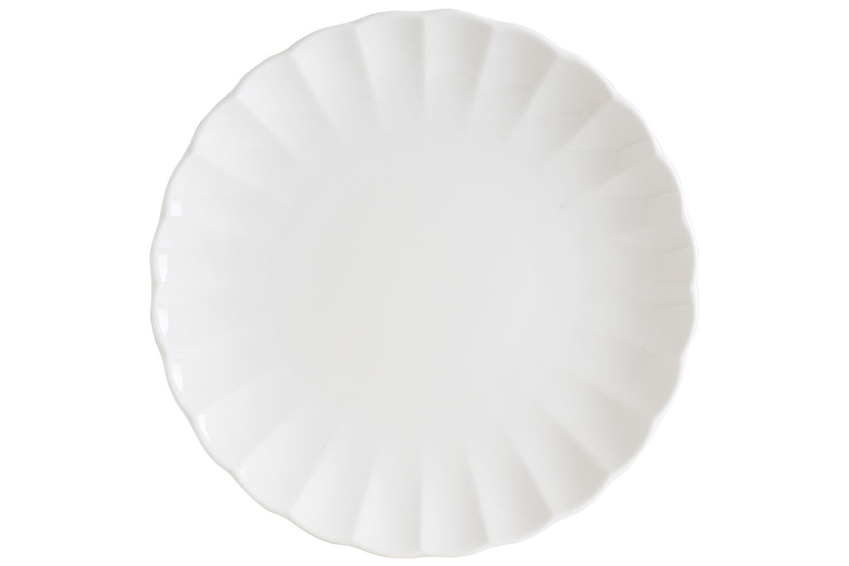 ASSIETTE A DESSERT EAST WHITE 21CM EN PORCELAINE – Assiette – HygiRéa