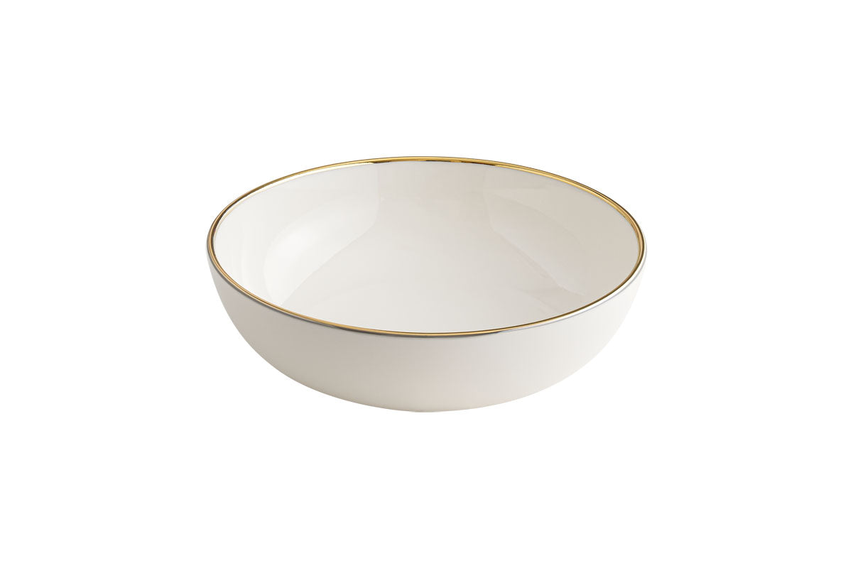 BOL GOLD LINE NEAT 18CM EN PORCELAINE – Petit déjeuner – HygiRéa