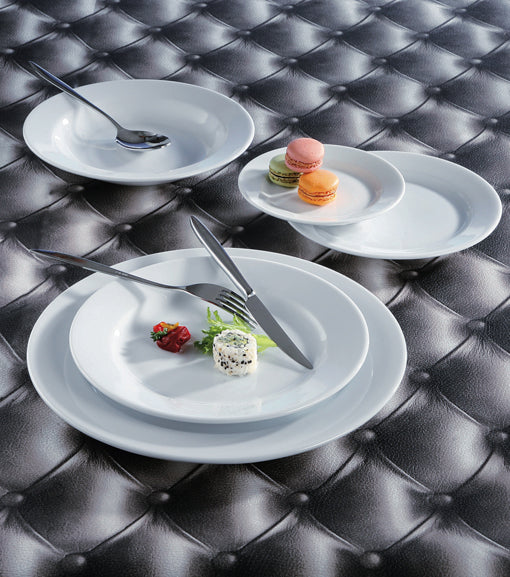 ASSIETTE PLATE Ø26.5CM KASZUB PORCELAINE BLANCHE – Assiette – HygiRéa