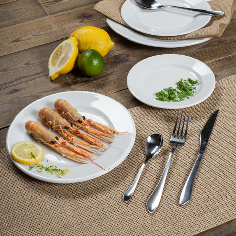 ASSIETTE DESSERT KASZUB 16CM EN PORCELAINE BLANCHE – Assiette – HygiRéa