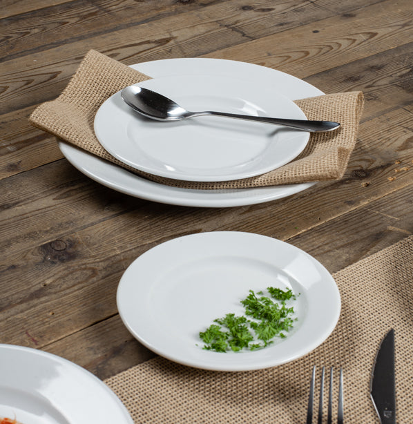 ASSIETTE PLATE Ø14CM KASZUB PORCELAINE BLANCHE – Assiette – HygiRéa