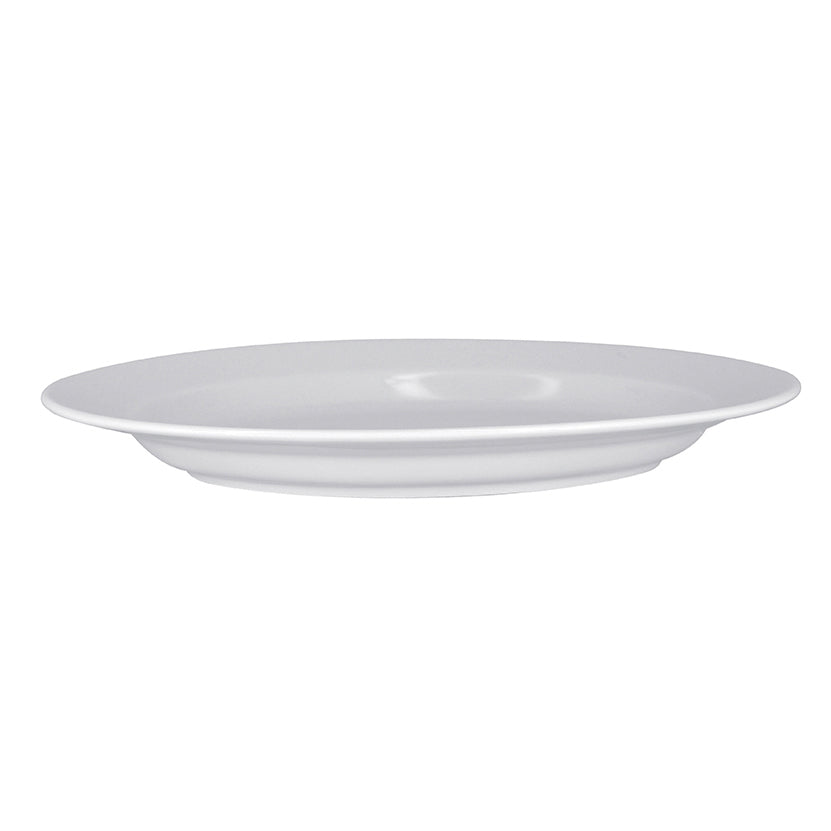 ASSIETTE OVALE KASZUB 33CM EN PORCELAINE BLANCHE – Assiette – HygiRéa