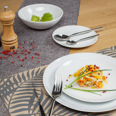 ASSIETTE PLATE BOSS 24CM PORCELAINE BLANCHE – Assiette – HygiRéa