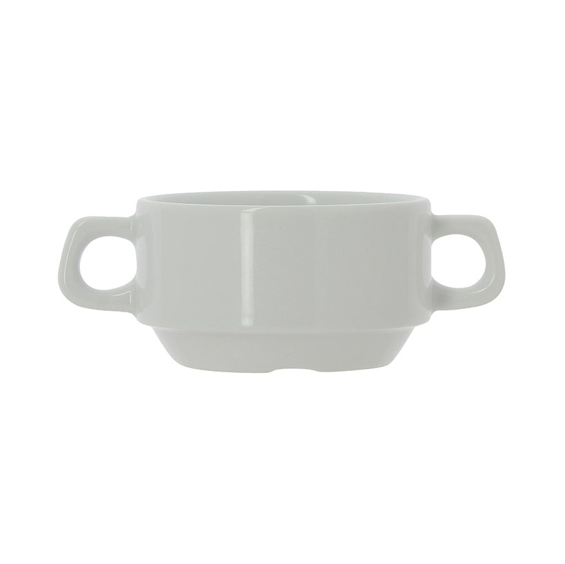 BOL HEL 32CL EN PORCELAINE BLANCHE AVEC ANSE – Petit déjeuner – HygiRéa