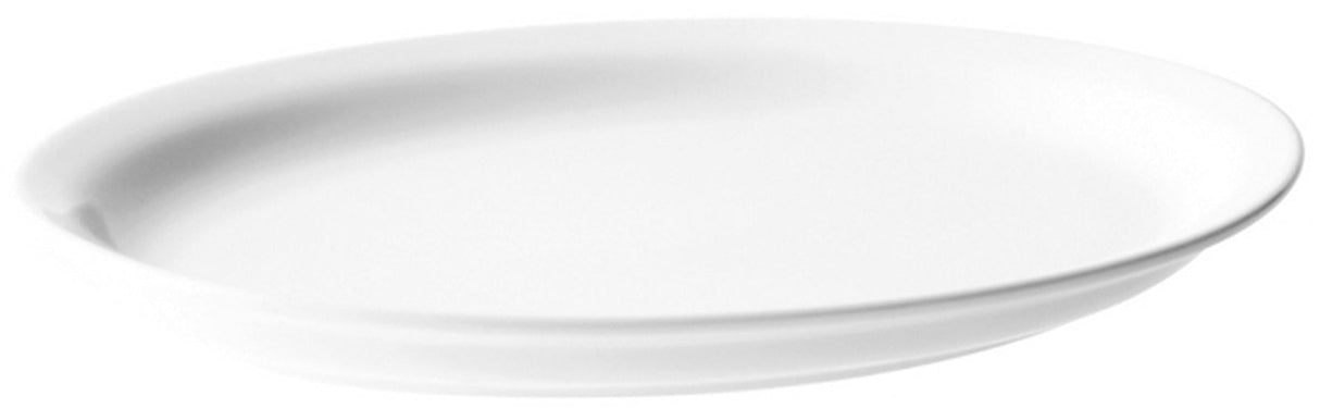 PLAT OVAL 29CM AMERYKA PORCELAINE BLANCHE – Assiette – HygiRéa