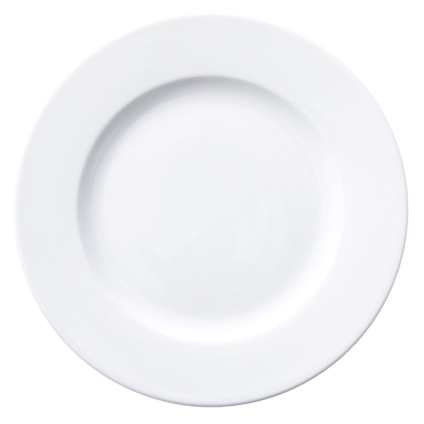 ASSIETTE PLATE Ø24CM ROMA PORCELAINE BLANCHE – Assiette – HygiRéa