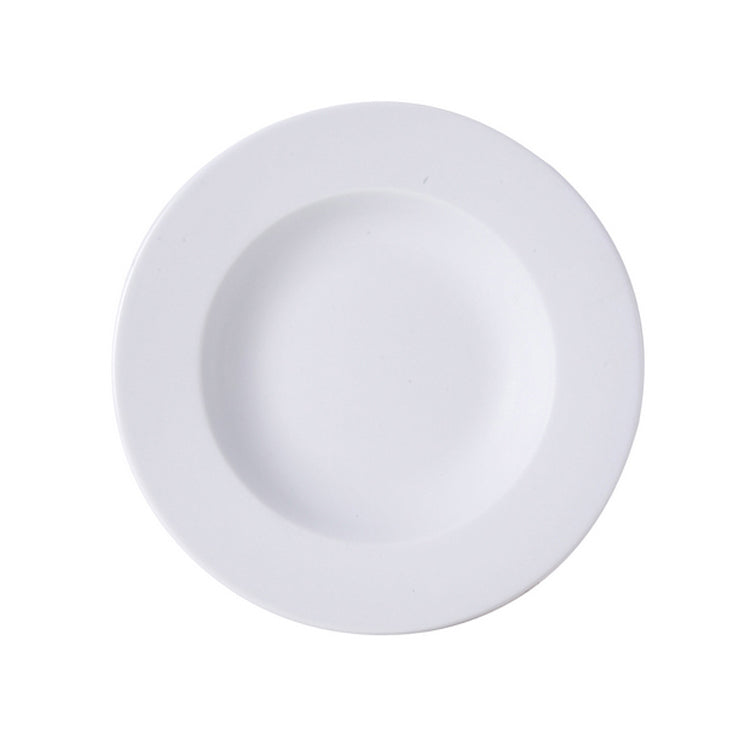 ASSIETTE CREUSE WERSAL 22,5CM EN PORCELAINE BLANCHE – Assiette – HygiRéa