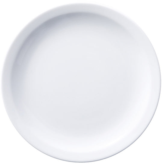 ASSIETTE PLATE EMPILABLE 22CM EN PORCELAINE BLANCHE – Assiette – HygiRéa