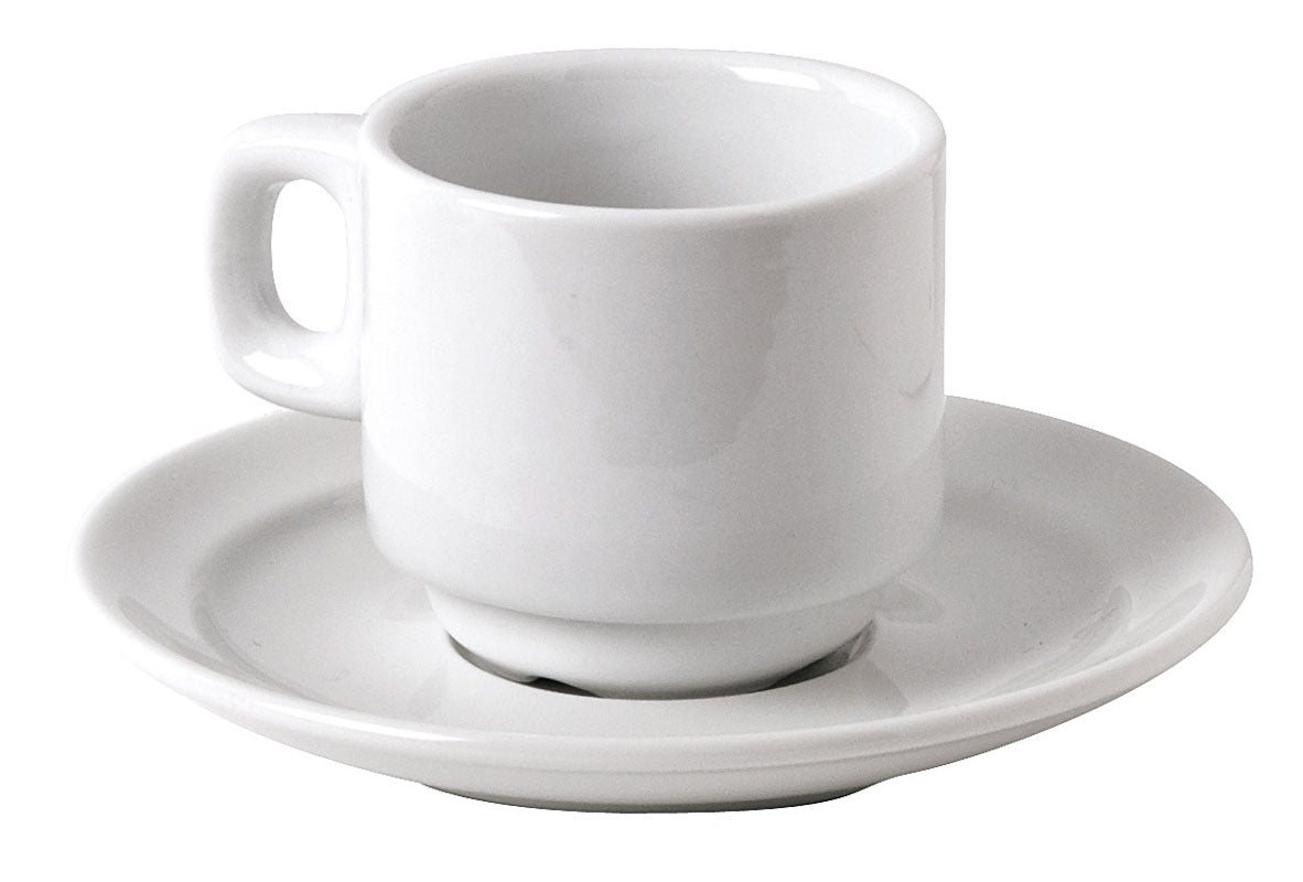 SOUS-TASSE OSLO BLANC 12.3CM PORCELAINE – Petit déjeuner – HygiRéa