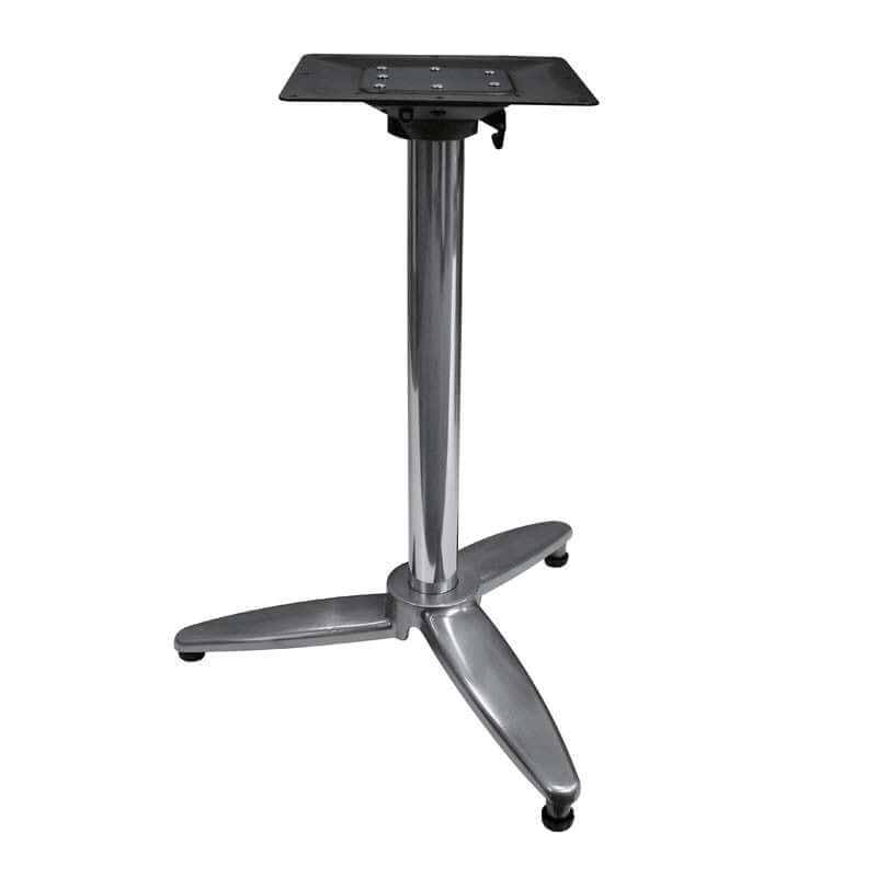 UGINE PIETEMENT SIMPLE 3BRANCHES RABATTABLE MIROIR – Pied de table – HygiRéa