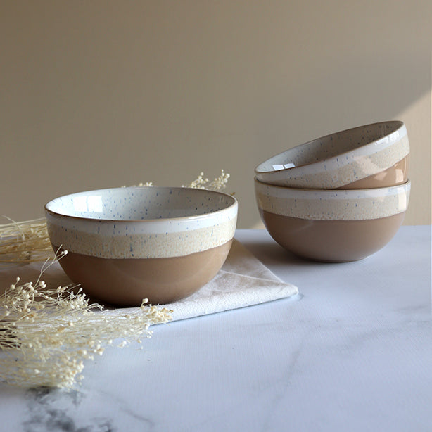 BOL RIGA BEIGE 57CL EN GRÈS – Petit déjeuner – HygiRéa