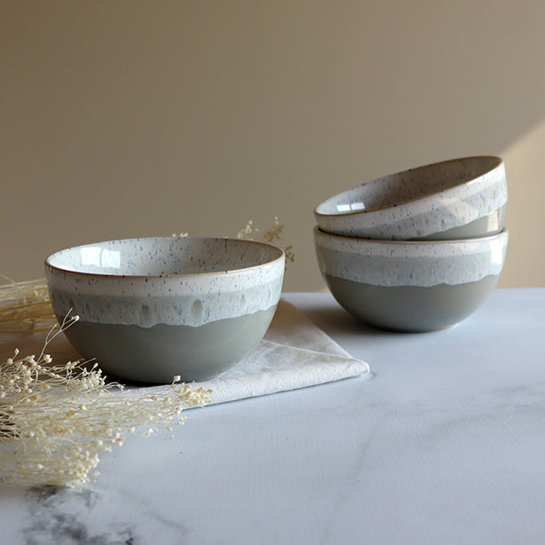 BOL RIGA VERT AMANDE 57CL EN GRÈS – Petit déjeuner – HygiRéa