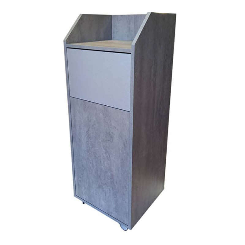 SNACKING BAS + BAC MAB - BÉTON GRIS D3274 VL – Meuble Snacking – HygiRéa