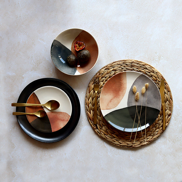 ASSIETTE CREUSE GAIA 20CM EN GRÈS – Assiette – HygiRéa