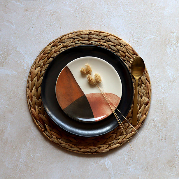 ASSIETTE DESSERT GAIA 19CM EN GRÈS – Assiette – HygiRéa