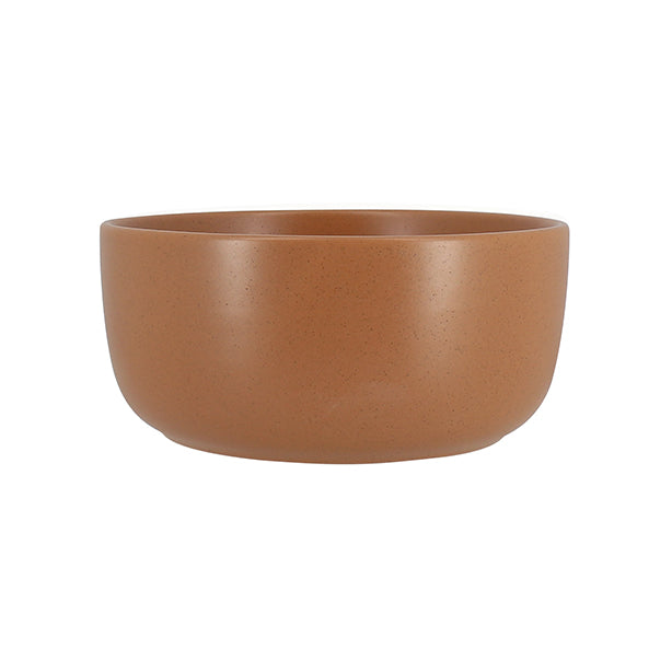 ASSIETTE COUPE ARITA 15CM EN GRÈS MARRON – Assiette – HygiRéa