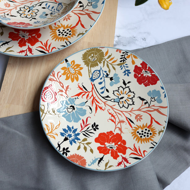 ASSIETTE DESSERT JAIPUR 20CM EN GRÈS – Assiette – HygiRéa