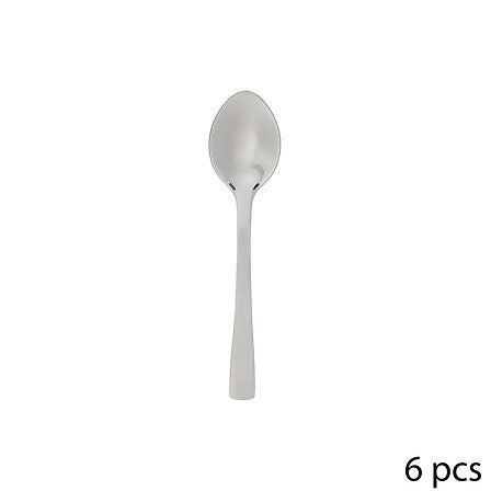 Lot de 6 cuillères à moka Nevis inox