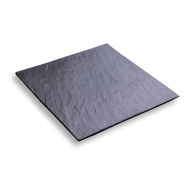 ASSIETTE CARREE ARDOISE NATURELLE 35X35CM – Assiette – HygiRéa