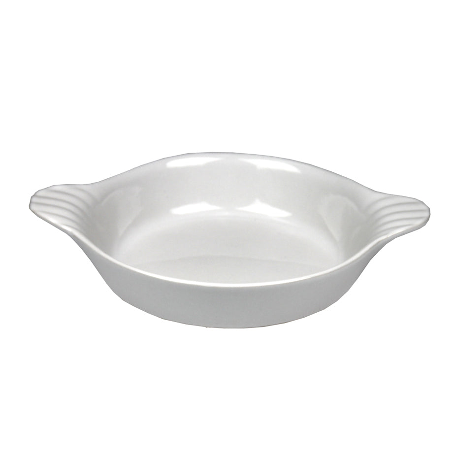 ASSIETTE À WELSH MARJOLAINE DE 19CM EN GRÈS CULINAIRE BLANC – Cuisson au four – HygiRéa
