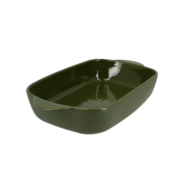 PLAT À FOUR OCTAVE RECTANGLE 33X20CM 2.2L EN GRÈS VERT – Cuisson au four – HygiRéa