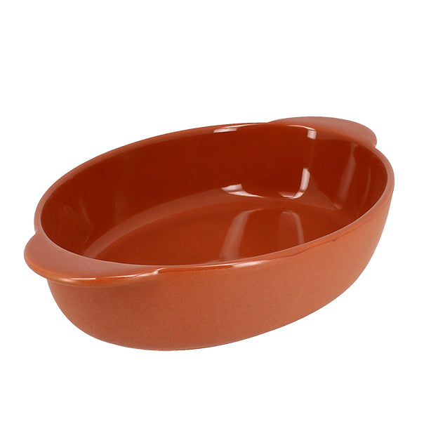 PLAT À FOUR OCTAVE OVALE 27X16.5CM 950ML EN GRÈS TERRACOTTA – Cuisson au four – HygiRéa