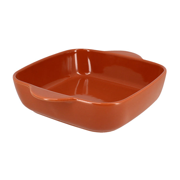 PLAT À FOUR OCTAVE CARRÉ 24CM 1.2L EN GRÈS TERRACOTTA – Cuisson au four – HygiRéa
