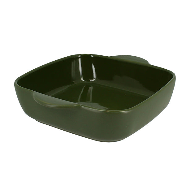 PLAT À FOUR OCTAVE CARRÉ 24CM 1.2L EN GRÈS VERT – Cuisson au four – HygiRéa