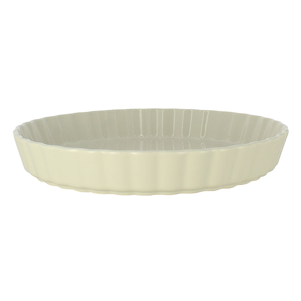 TOURTIÈRE OCTAVE DIAMÈTRE 29CM EN GRÈS BEIGE – Cuisson au four – HygiRéa