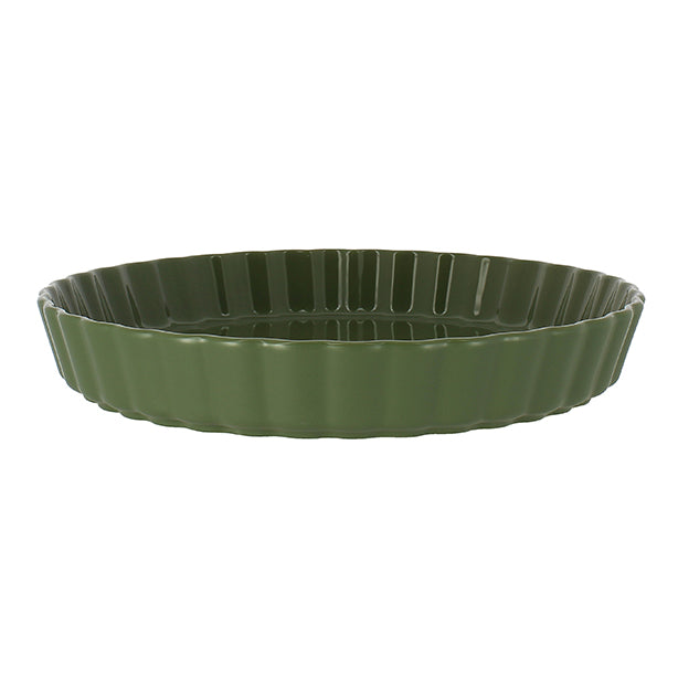 TOURTIÈRE OCTAVE DIAMÈTRE 29CM EN GRÈS VERT – Cuisson au four – HygiRéa