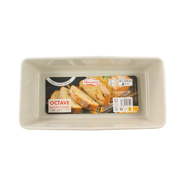 MOULE À CAKE OCTAVE 27X13.5CM EN GRÈS BEIGE – Cuisson au four – HygiRéa