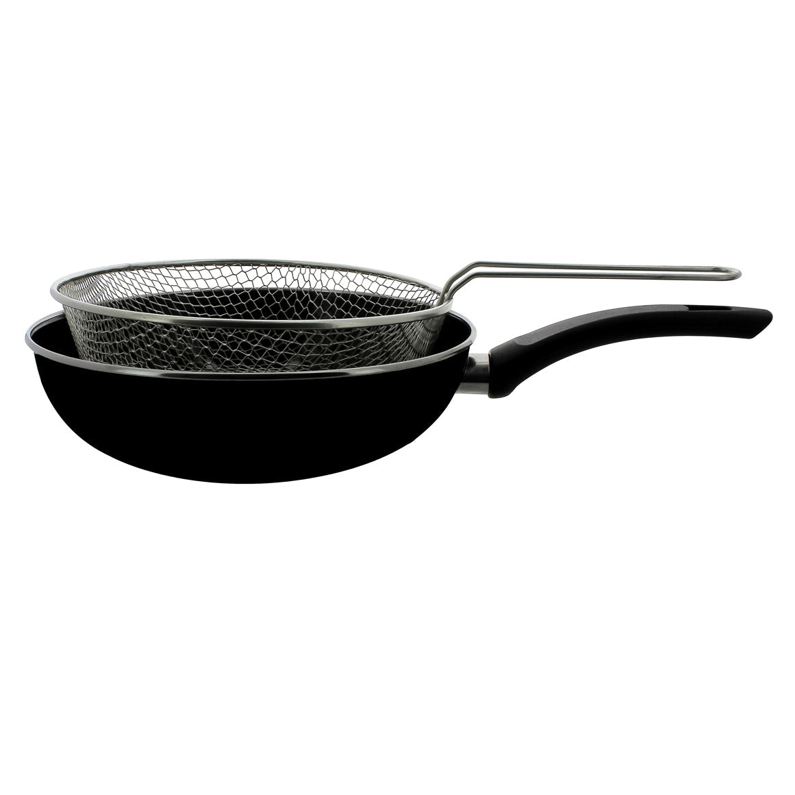 POELE A FRIRE 26CM EMAILLEE NOIRE – Cuisson spécifique – HygiRéa